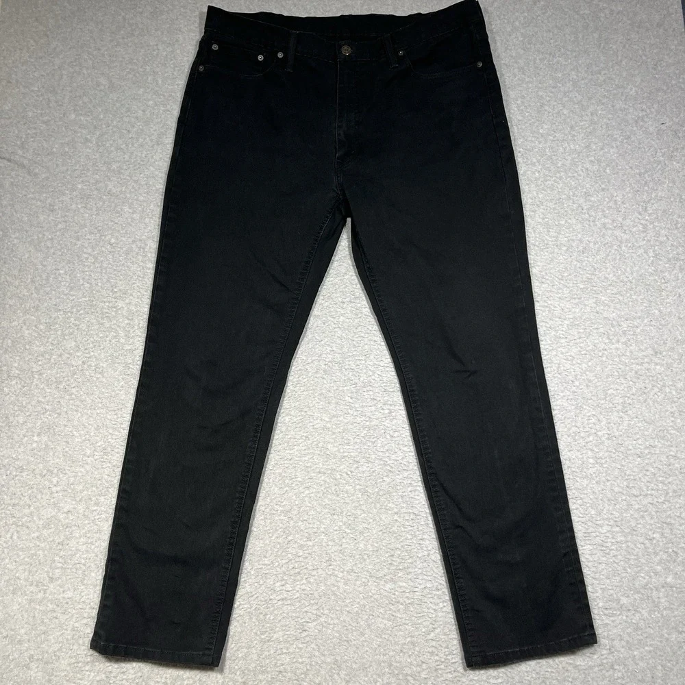 Levis Jeans Mens 38x32 (Fit 38x31) Black 541 Atheltic Fit Denim Dark Logo Cotton